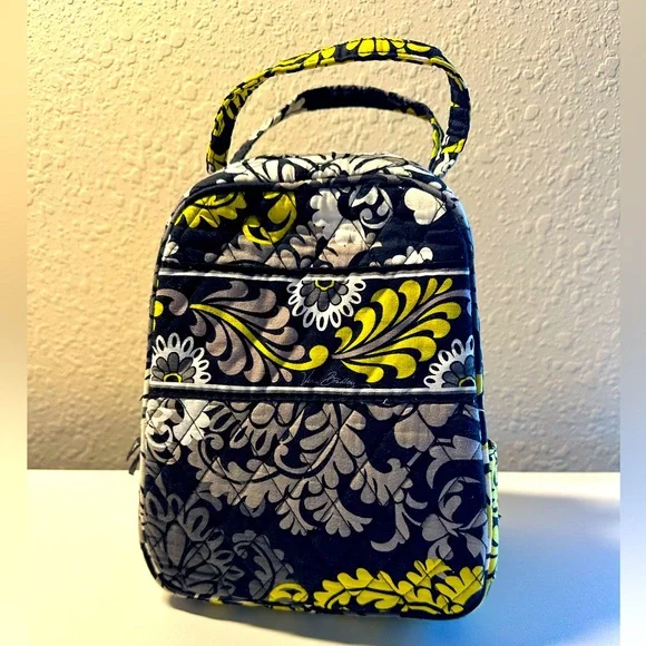 Vera Bradley backpack baroque paisley floral lime black gray -school travel work Vera Bradley | Bags | Vera Bradley Peacock Sherry Bag  main image 4